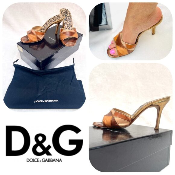Dolce & Gabbana Colorblock Slides 7 - Picture 1 of 13
